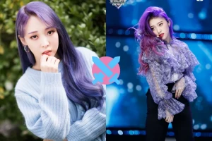 Which female Kpop idol pulled off purple hair the best