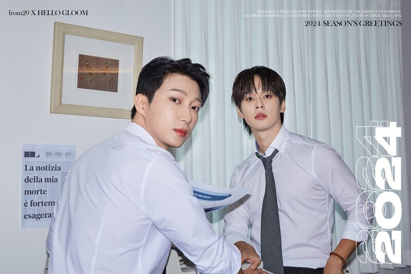 231121 - from20 X HELLO GLOOM 2024 SEASON'S GREETINGS 'Office Type' Concept Photo documents 3