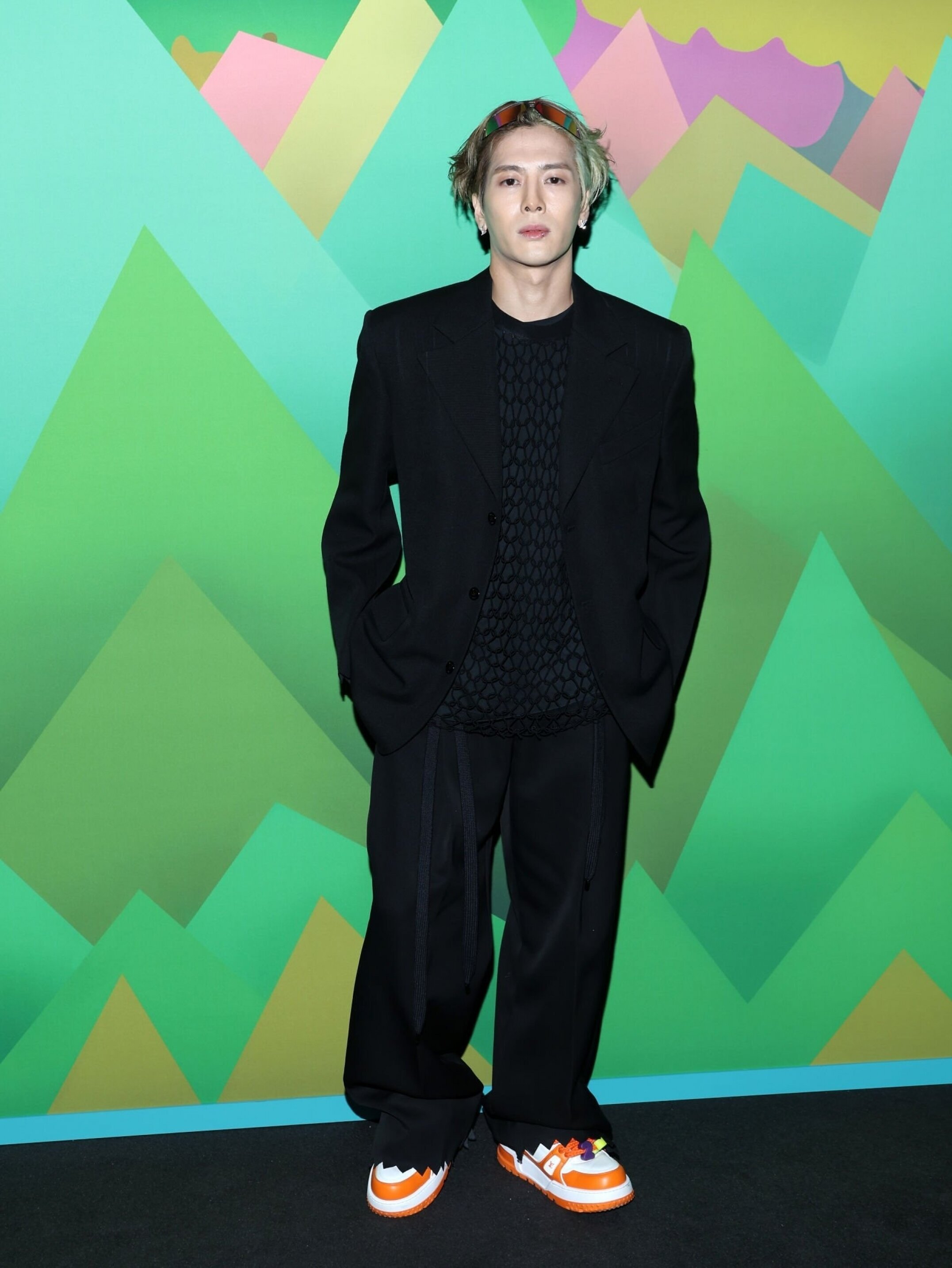 Jackson Wang attends the Louis Vuitton Menswear Spring/Summer 2024 News  Photo - Getty Images