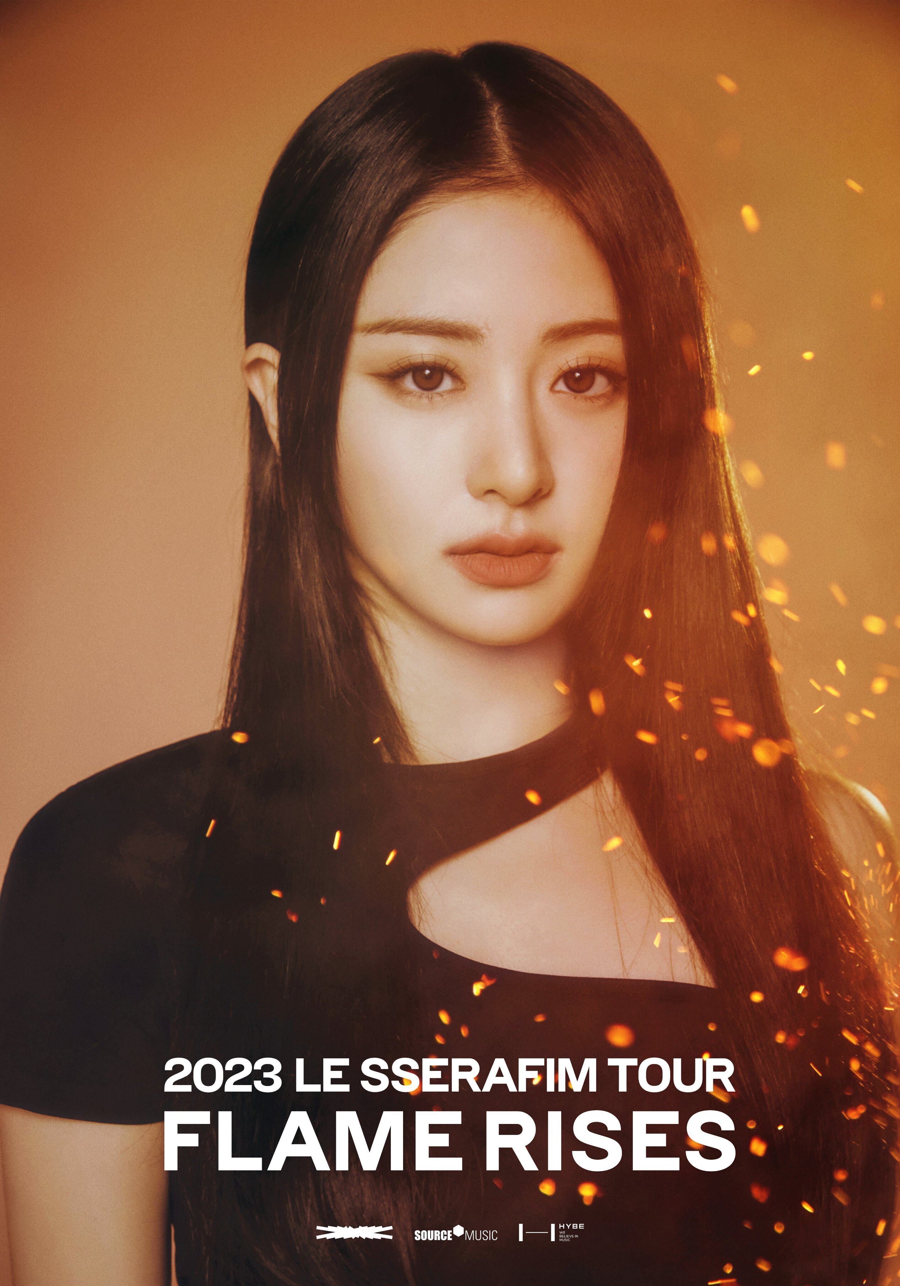 2023 LE SSERAFIM Tour 'FLAME RISES' In Seoul Official Posters