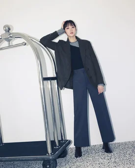LEE SUNG KYUNG for "Winter Herringbone Boyfit Jacket" from The AtG 2022 Winter Collection