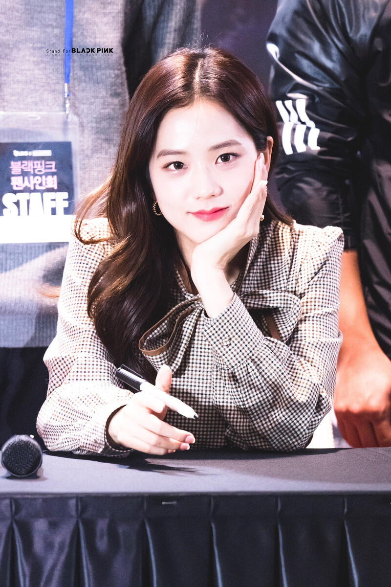 191012 BLACKPINK Jisoo - OLENS Fansign documents 9