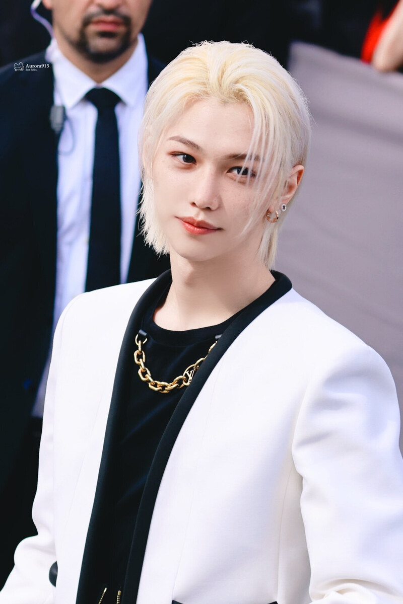 231002 Stray Kids Felix at the Louis Vuitton Spring-Summer 2024 Show PFW23 documents 20