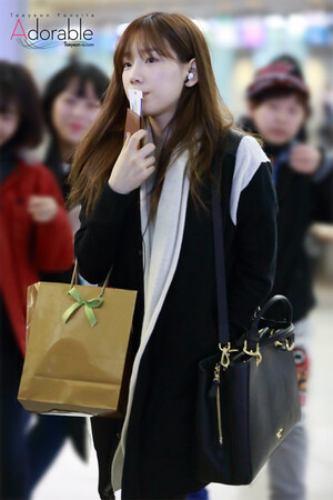 140215 Girls' Generation Taeyeon at Incheon Airport