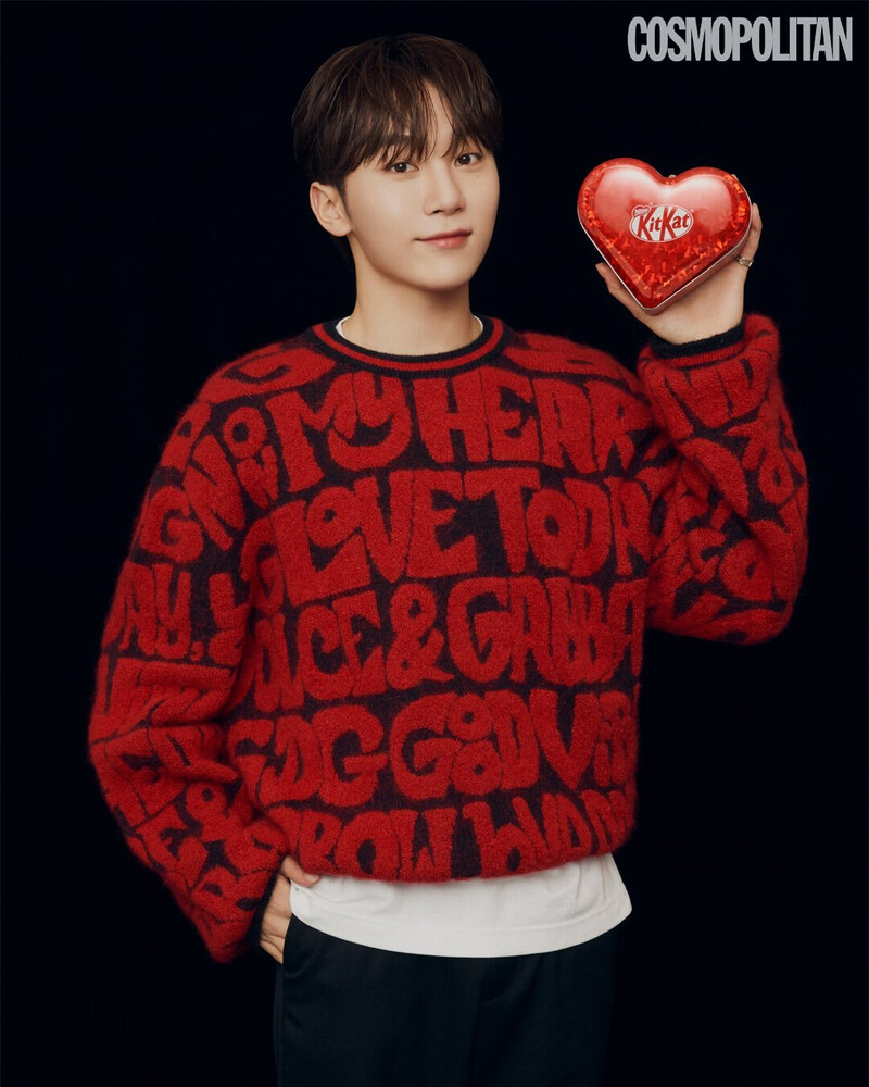 SVT SEUNGKWAN for COSMOPLITAN Korea x KITKAT 'HOLOGRAM HEART TIN Case' 2022 documents 3