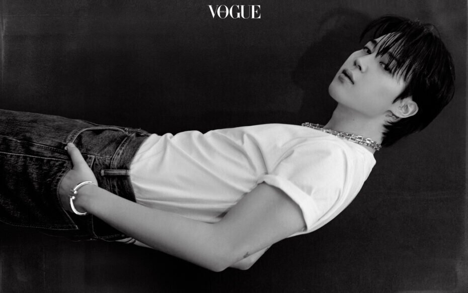 BTS Jimin Vogue photoshoot magazine Louis Vuitton