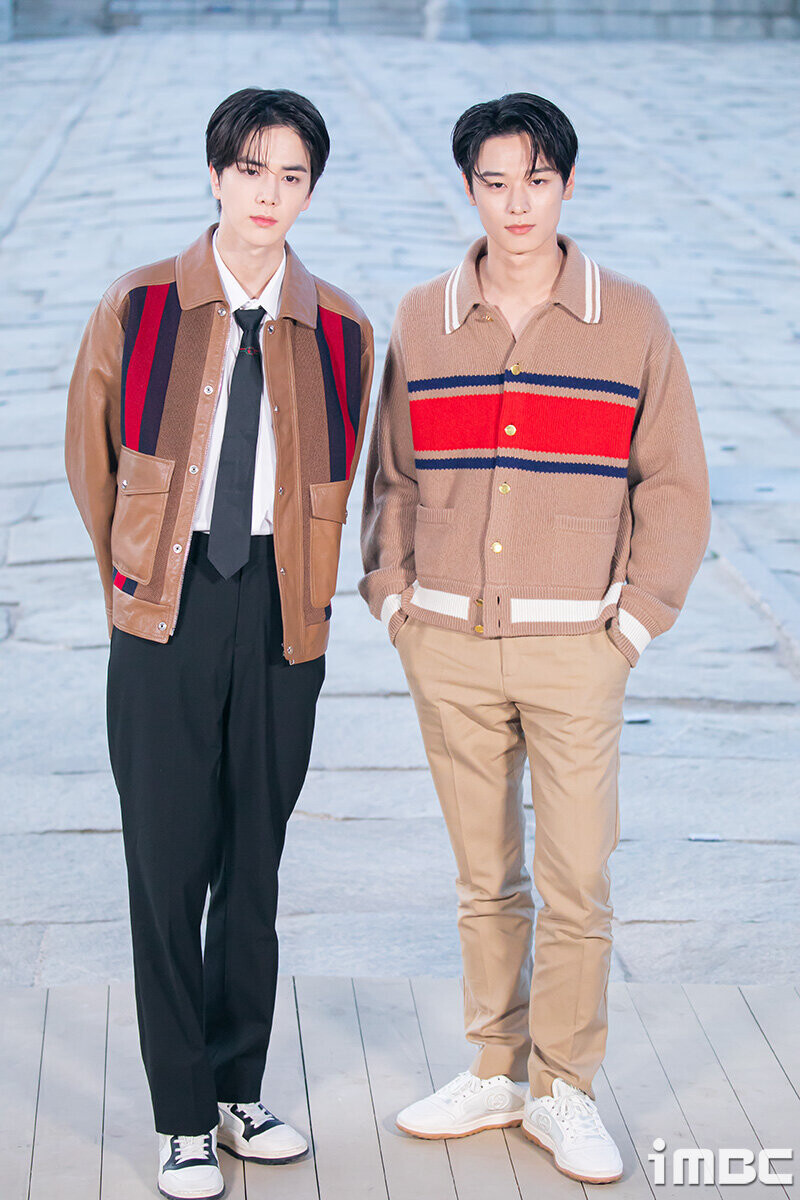 230516 THE BOYZ Younghoon, Juyeon at Gucci 2024 Cruise Fashion Show documents 3