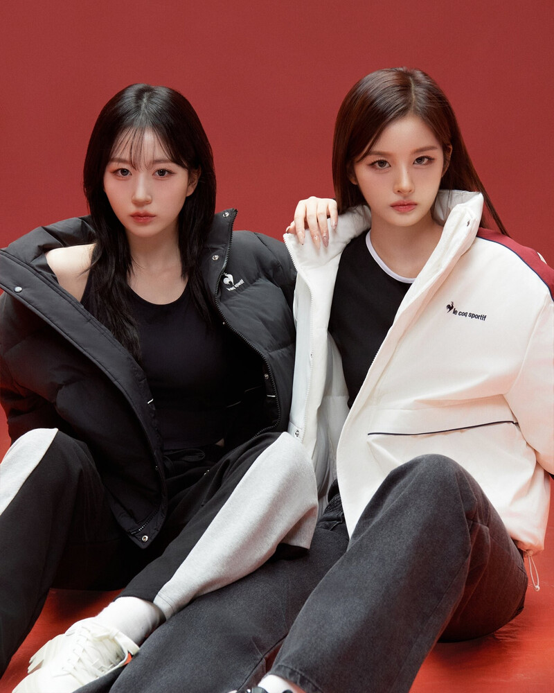 NMIXX's Haewon and Sullyoon X Le Coq Sportif 24 Winter 'SEE THAT' documents 1