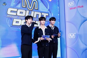 240222 MC Hanbin, Yu Jin, and Gunwook at M Countdown