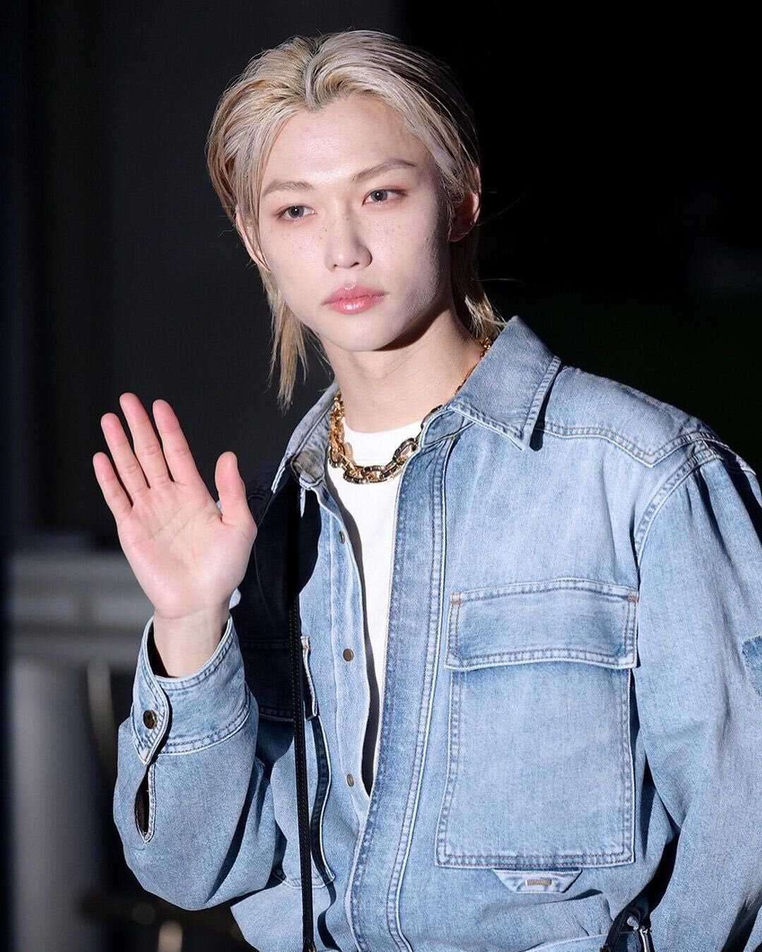 231002 Stray Kids Felix at the Louis Vuitton Spring-Summer 2024 Show PFW23