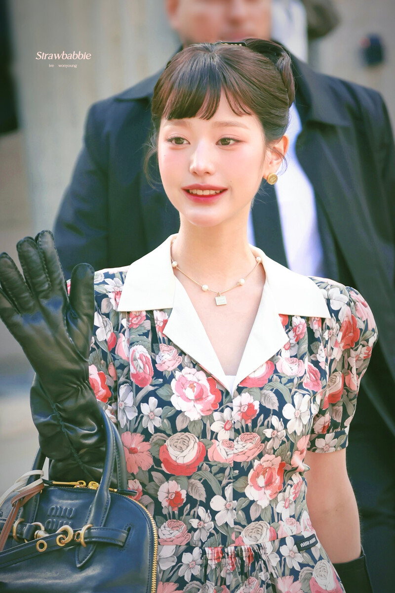 241001 IVE Wonyoung - Miu Miu SS25 Show at Paris Fashion Week documents 7