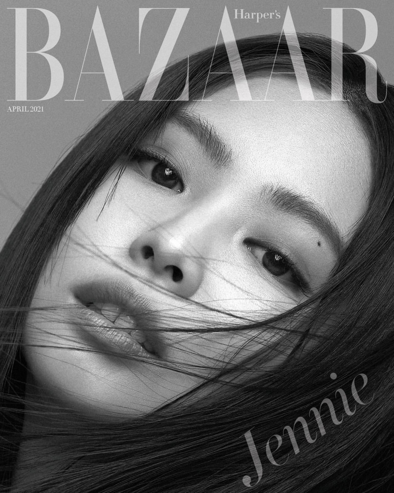 JENNIE for Harper's Bazaar Korea - April 2021 Issue | kpopping