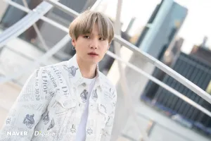 BTS' Suga at Brooklyn Bridge Park in New York by Naver x Dispatch