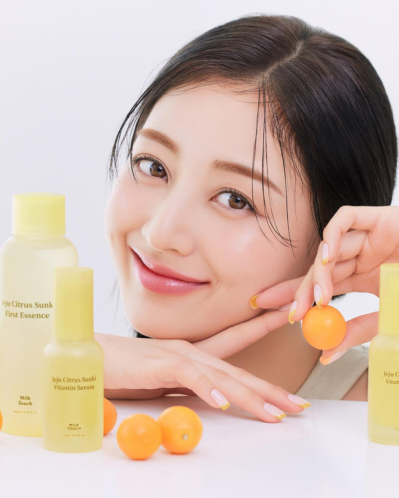 TWICE Jihyo for Milk Touch 2024 - Jeju Citrus Sunki First Essence & Vitamin Serum documents 8