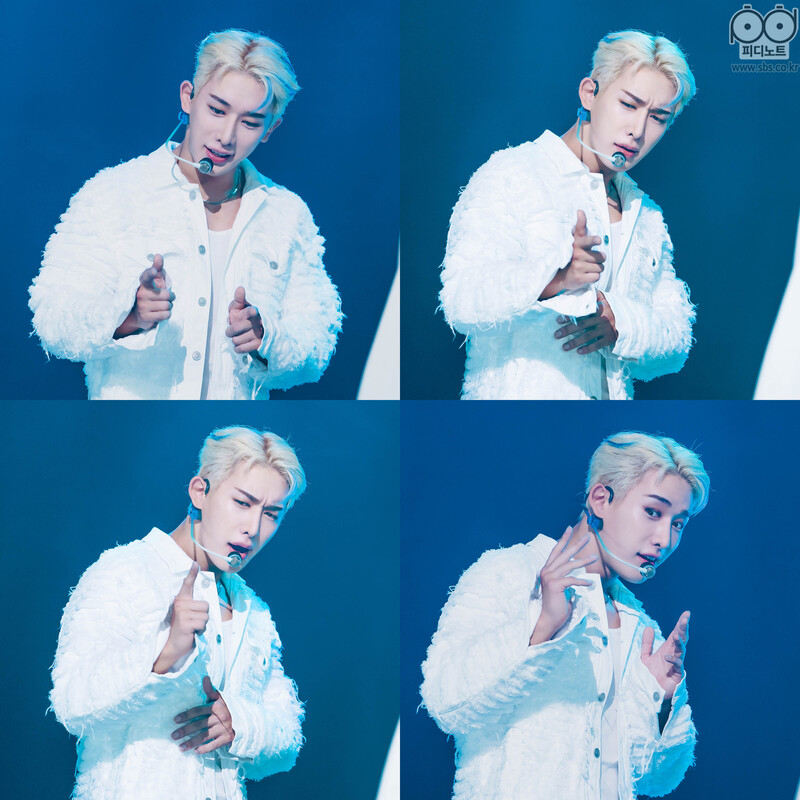 210923 WONHO Performing "24/7" & "BLUE" | SBS Inkigayo PD Note Update documents 5
