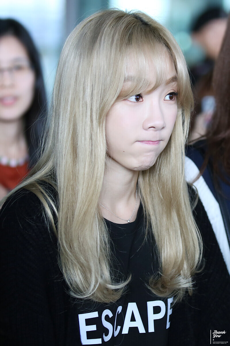 151028 Girls' Generation Taeyeon at Incheon Airport | kpopping