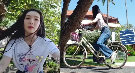 Irene’s Bicycling in Bali Earns Laughter From Fans