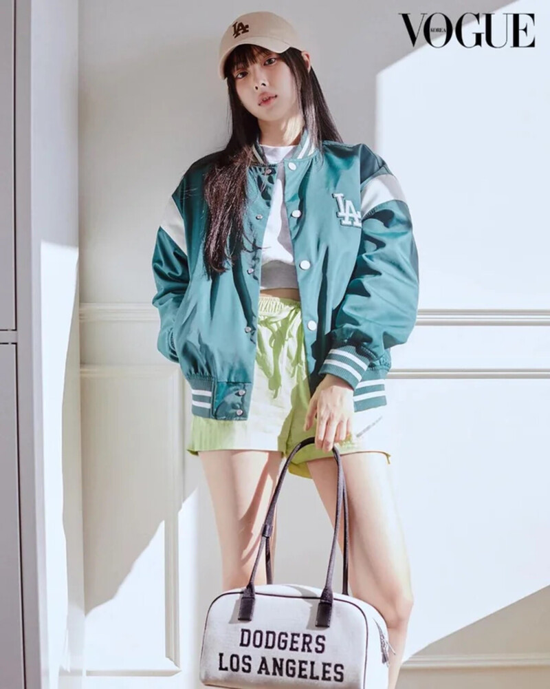 Kang Hyewon for VOGUE Korea x MLB Korea January 2024 Issue documents 2