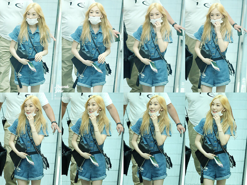 150610 Girls' Generation Taeyeon at Incheon Airport documents 3