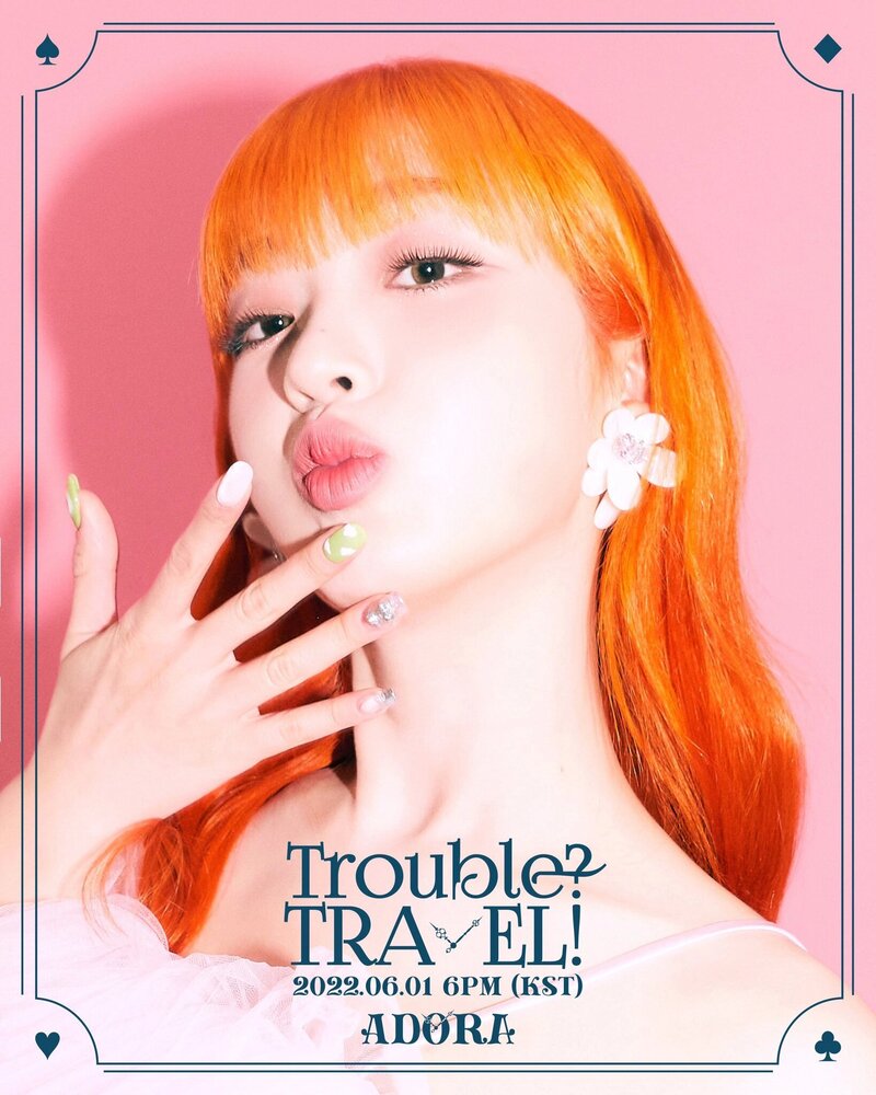 ADORA - Trouble? Travel! 3rd Digital Single teasers documents 2
