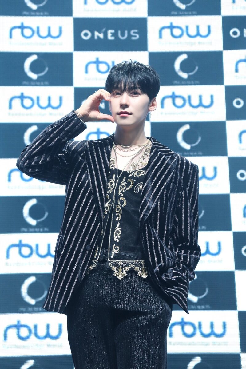 ONEUS Keonhee at the press showcase for their 9th EP “Pygmalion” documents 2