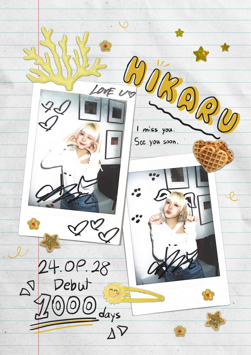 240928 - Kep1er Twitter Update | Debut 1000 Days special Polaroid documents 5