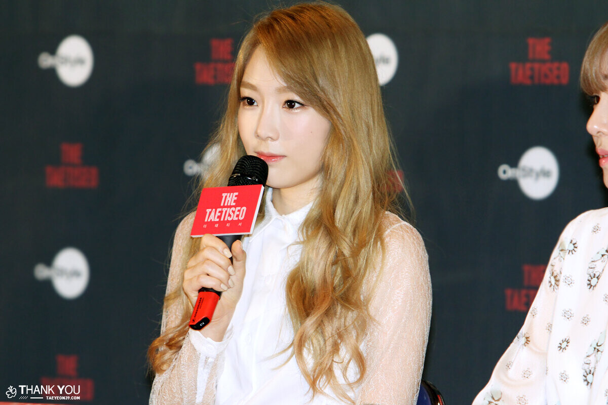 140822 Girls' Generation-TTS Taeyeon at 'The TaeTiSeo' Press Conference ...