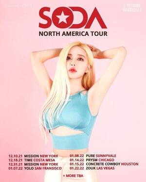 DJ Soda North America Tour 2021-2022 promotional posters