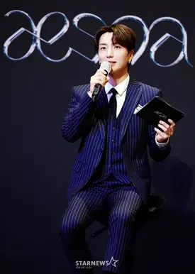 210517 Leeteuk at aespa 'Next Level' Press Showcase