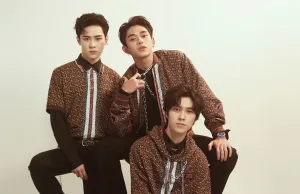 190607 WayV's Kun, Lucas & Hendery for Thomas Burberry Monogram event (taken from June 6th)