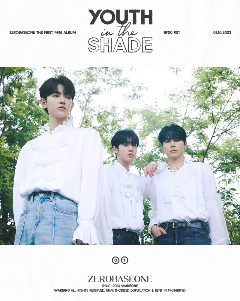 ZB1 'Youth In The Shade' concept photos documents 3