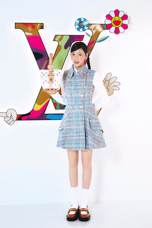 250110 TAEYEON at Louis Vuitton Photo wall for launch of LV x Murakami Collection