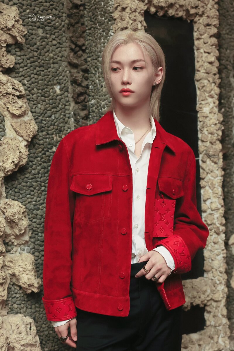 230524 Stray Kids' Felix at the Louis Vuitton Cruise 2024 show documents 3