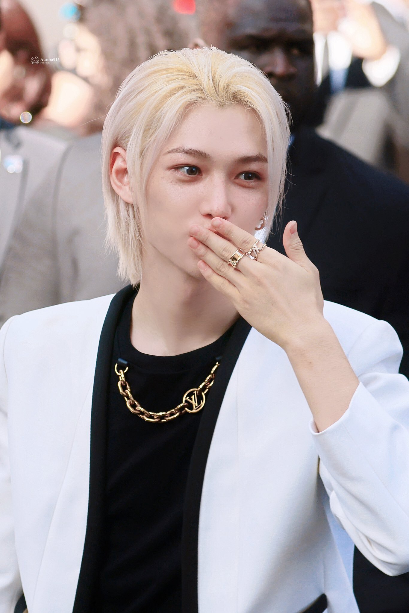 231002 Stray Kids Felix at the Louis Vuitton Spring-Summer 2024