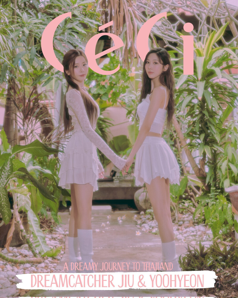 Dreamcatcher JiU & Yoohyeon for CéCi 'A Dreamy Journey To Thailand' Photobook Concept Teaser documents 1