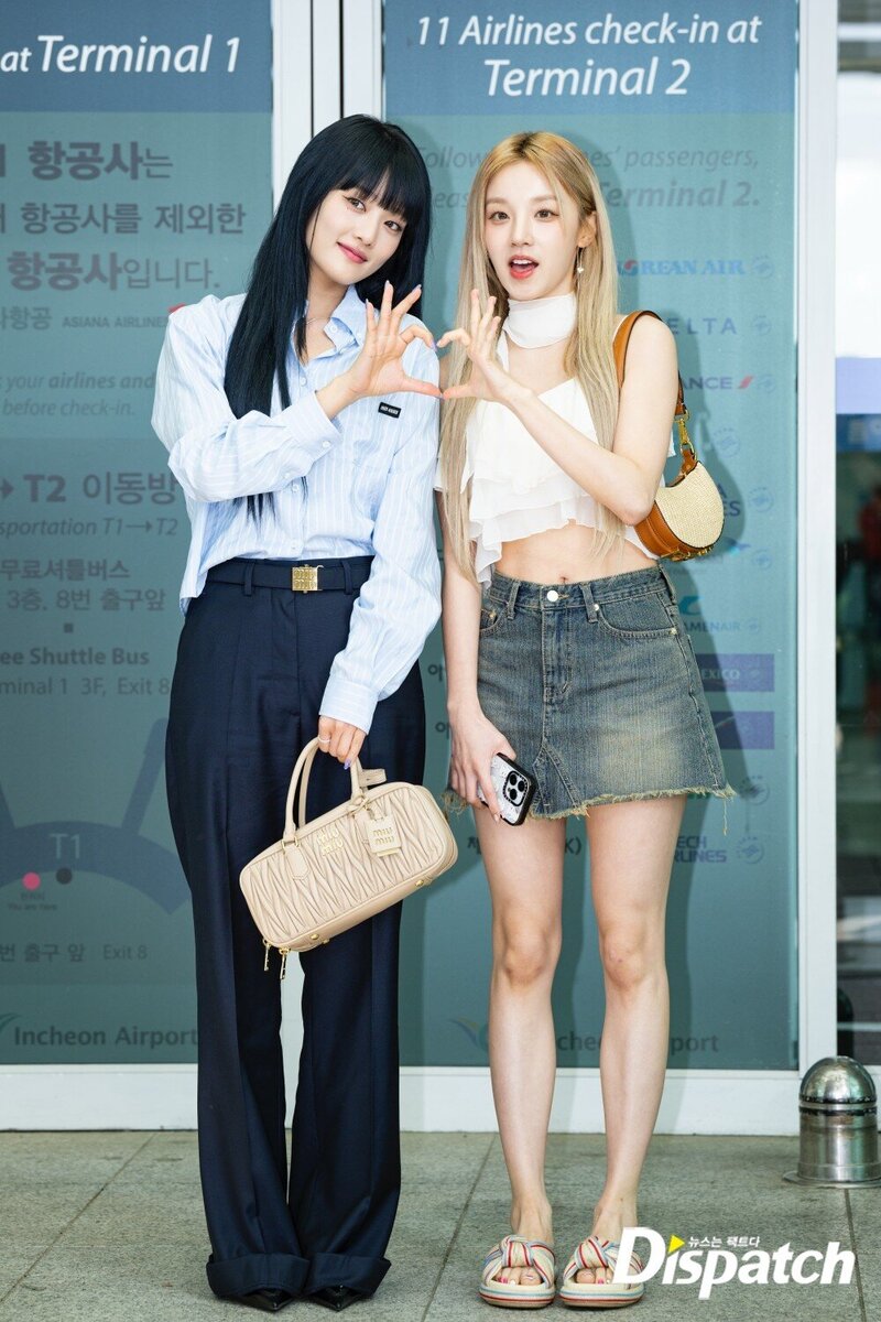 230609 (G)I-DLE Minnie and Yuqi at Incheon International Airport documents 5