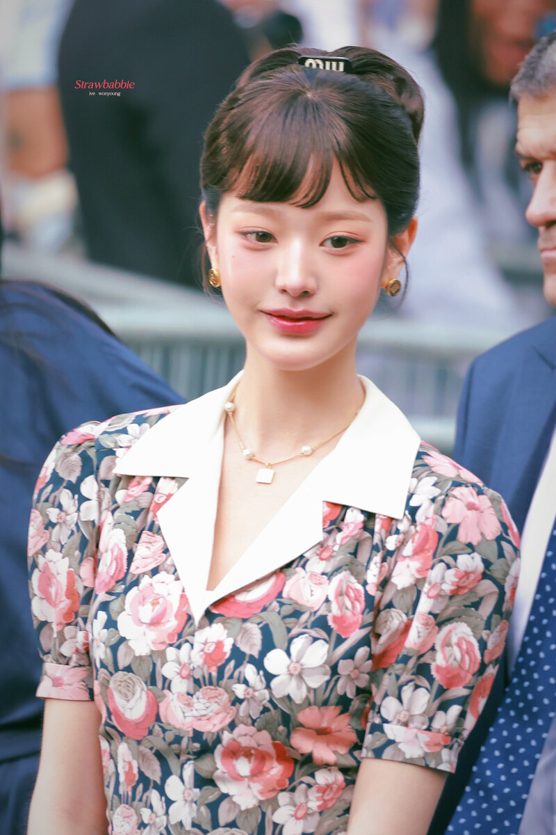 241001 IVE Wonyoung - Miu Miu SS25 Show at Paris Fashion Week documents 6