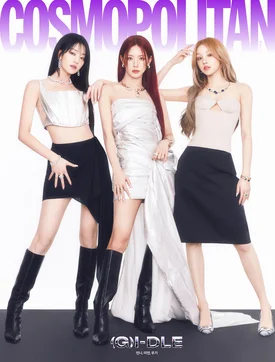 (G)I-DLE Minnie, Miyeon, and Yuqi for Cosmopolitan Korea March 2024 Issue