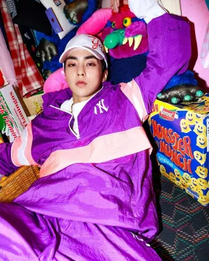 MLB x EXO - Xiumin F/W collection photoshoot