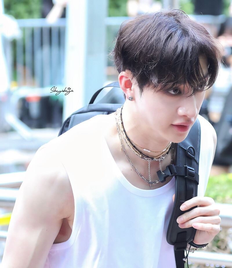 240726 - BANG CHAN at MUSIC BANK Pre-Recording documents 1