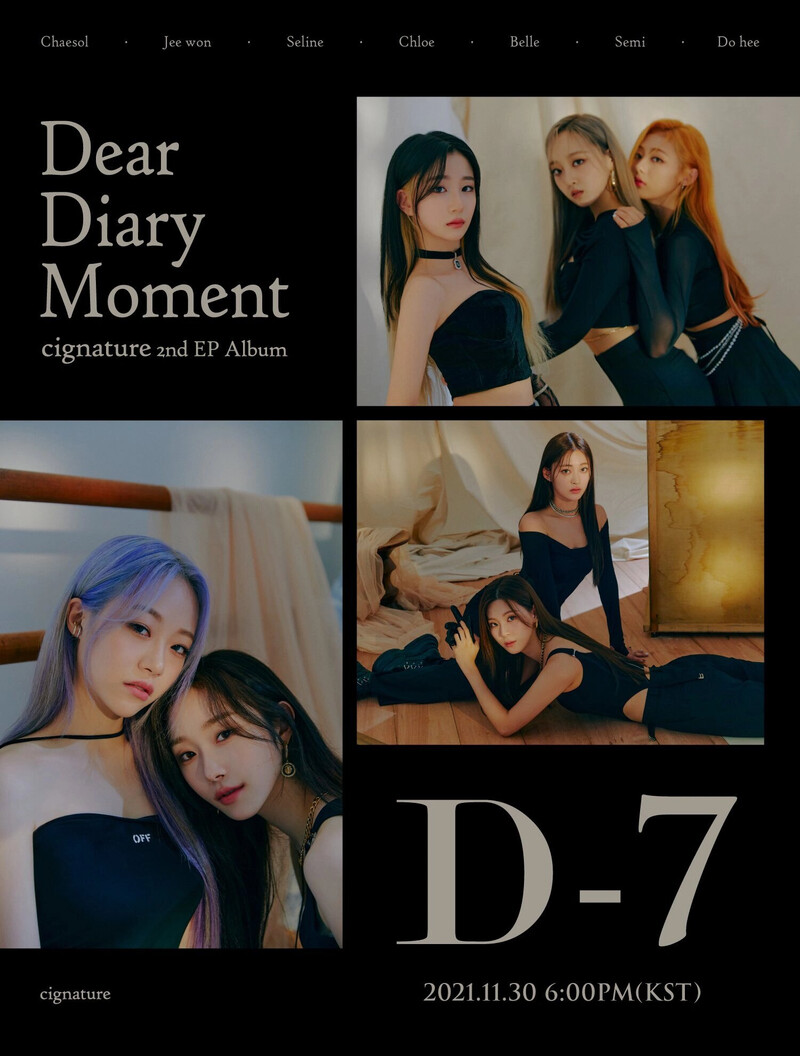 cignature - Dear Diary Moment 2nd Mini Album teasers documents 1