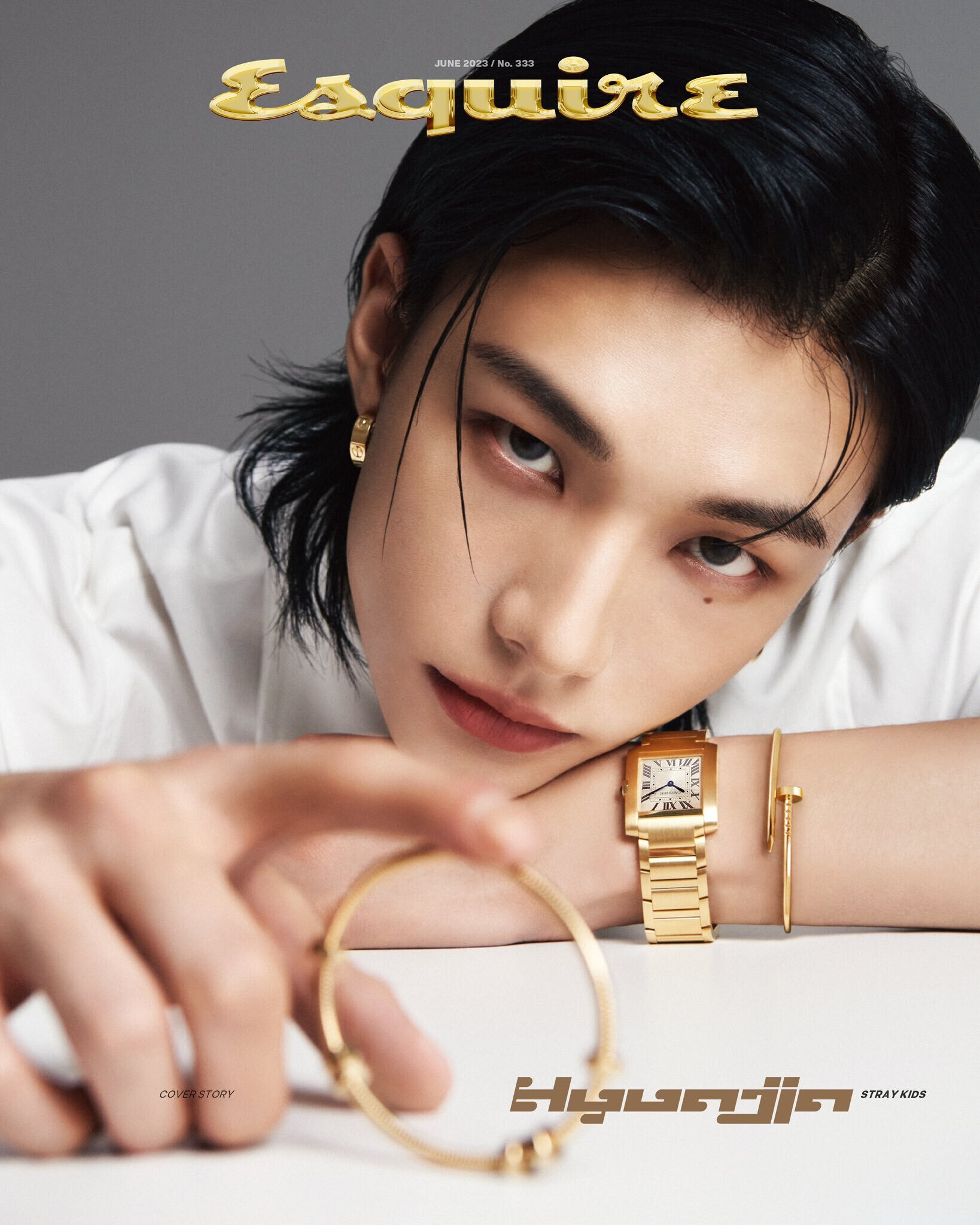 Stray Kids Hyunjin for ESQUIRE Korea x Cartier Magazine June 2023