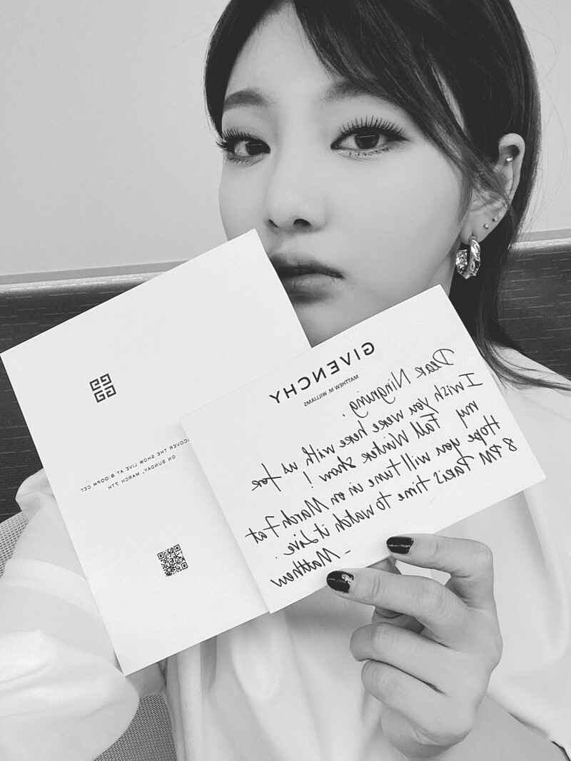 210306 aespa Twitter Update - Ningning documents 5