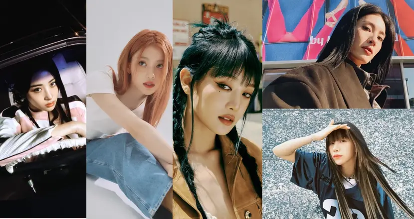 LE SSERAFIM HUH YUNJIN, Kep1er Xiaoting, (G)I-DLE Minnie, SWF Monika and Bada Lee as ‘Reinterpretation of Goddesses’ at 2023 MAMA Awards