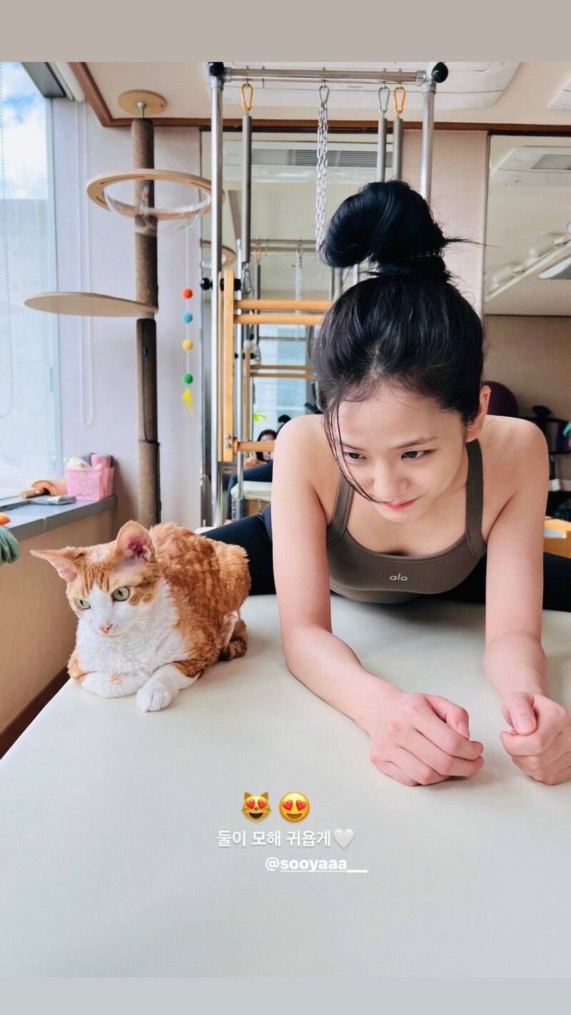 240528 - Pilates Sun Instagram Story Update with JISOO documents 1
