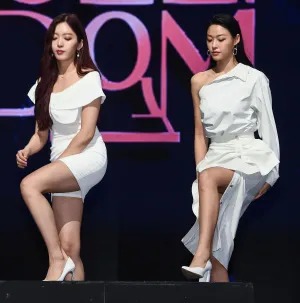 190825 AOA's Chanmi & Seolhyun - "Queendom" broadcast