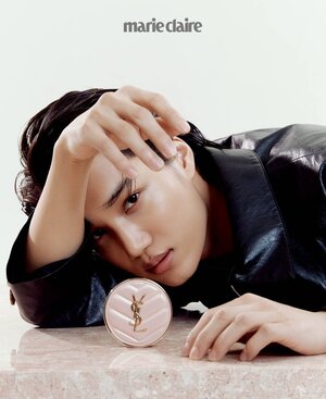 EXO KAI for MARIE CLARIE Korea x YSL BEAUTY 'MESH PINK CUSHION FOUNDATION' March Issue 2022