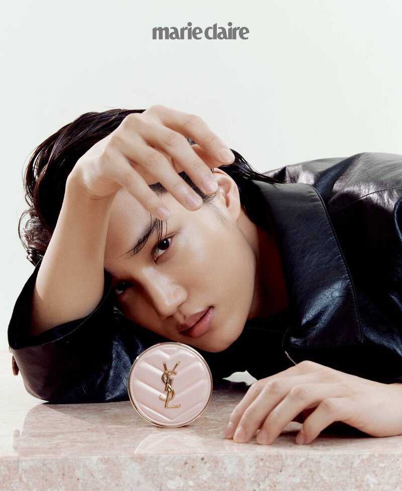 EXO KAI for MARIE CLARIE Korea x YSL BEAUTY 'MESH PINK CUSHION FOUNDATION' March Issue 2022 documents 1