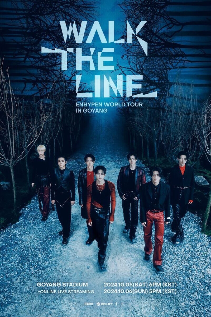 ENHYPEN WORLD TOUR ‘WALK THE LINE’ POSTER documents 1