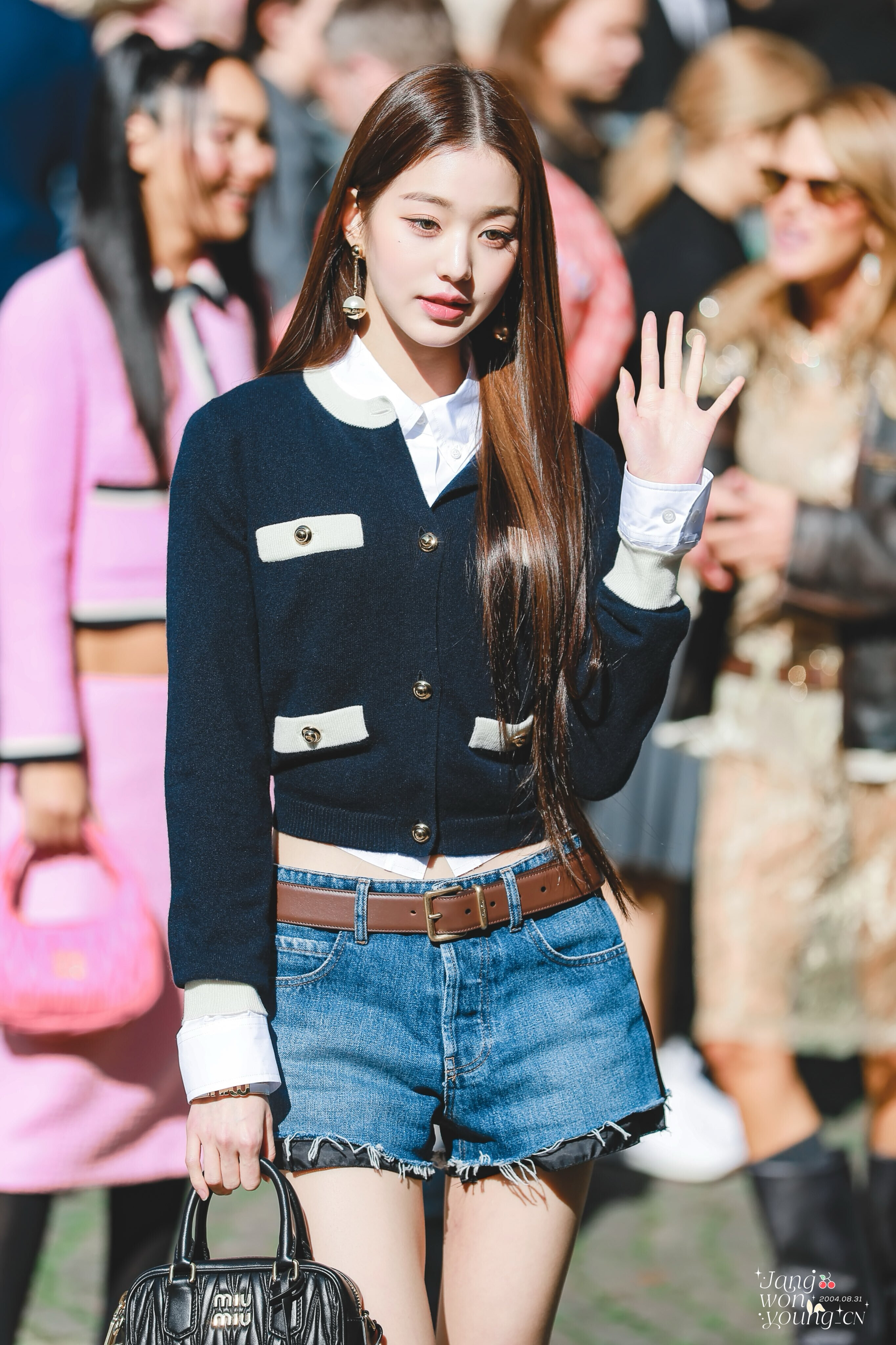 221004 IVE Wonyoung - Miu Miu S/S 2023 Womenswear Show at Paris Fashion ...